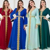 ราคา กระโปรงยาวผู้หญิงมุสลิม สีพื้น พื้นฐานและหลวม ปักลาย เดรสแขนยาว หรูหราและราคาไม่แพง สง่างามและสง่างาม เหมาะสำหรับโอกาสต่างๆ ทันสมัย ชุดเดรส น่ารัก มินิมอล อิสลาม เสื้อแฟชั่น ผู้หญิงอิสลาม เสื้อแขนยาว 