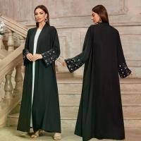 ราคา เสื้อคาร์ดิแกนแฟชั่นมุสลิมตะวันออกกลาง ใหม่ในปี 2568 สไตล์ดูไบ อาหรับ Abaya แขนค้างคาว ปักลาย เสื้อคลุมสีดำ ชุด burqa เสื้อแขนยาว ผู้หญิงอิสลาม ชุด เซต กระโปรง อิสลาม ผ้า สลาฟ ครอป ชบา (17322996365988