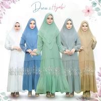 ราคา ชุดอาบาย่าหรือชุดเดรสพร้อมผ้าคลุมฮิญาบ ชุดผู้หญิงอิสลาม ดีเทลงานปักลายดอกไม้สุดน่ารัก ดีไซน์ทรงหางปลาสวยหรู ออกแบบซิปรูดด้านหน้า สินค้านำเข้าจากต่างประเทศเหมาะลำหรับใส่ออกงานอิสลาม ใส่ในวันรายอ หรือใส