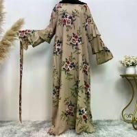ราคา เดรสยาว แขนกลีบดอกไม้ ทรงหลวม คอกลม พิมพ์ลาย เสื้อคลุม เดรสยาว ระดับไฮเอนด์ ราคาไม่แพง หรูหรา ทันสมัย เรียบหรู อเนกประสงค์ ใหม่ในปี 2568 ชุด ไป ทะเล สาว อิสลาม ชุดเดรส อิสลาม สี ม่วงพาสเทล เสื้อรายอฮั