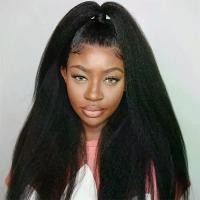 ราคา วิกผมจริง ทรงตรง หรูหรา ความหนาแน่น 250% ถอนก่อนกาว เส้นผมธรรมชาติ ผมหยิกยาวสีดำ ลูกไม้ด้านหน้า 13x4 HD มีผมเด็ก และงอ เหมาะสำหรับผู้หญิง สไตล์เรียบหรู เหมาะสำหรับเทศกาลและโอกาสพิเศษ (1731332971806099