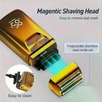 ราคา ปัตตาเลี่ยนผมโค่ย, การออกแบบ 2 in 1, เครื่องโกนหนวดไฟฟ้า, พร้อมกรรไกรตัดผม, หัวฟอยล์อลูมิเนียม, มืออาชีพ, ชาร์จ USB ได้, ปัตตาเลี่ยนเคราและผมที่อ่อนโยน, เหมาะสำหรับเป็นของขวัญวันหยุดและคริสต์มาส (1731