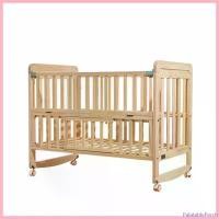 ราคา PalatablePerch แบบพกพา BAIERDI MALL เปลไม้เนื้อแข็งใช้สีเนื้อไม้ธรรมชาติ เตียงนอนเด็กทารก ใช้งานง่ายสามารถปรับได้หลากหลายระดับเตียงไม้เด็ก เข็นได้/โยกได้ นอนสบาย แรกเกิด-3ขวบ ไม้สนแท้นำเข้าจากนิวซีแลน