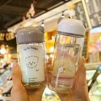 ราคา ถ้วยแก้วสองชั้น สไตล์ดาราอินเทอร์เน็ต สร้างสรรค์และน่ารัก ฉนวนกันความร้อน ป้องกันน้ำร้อนลวก ขนาดเล็กกะทัดรัด ขนาดเล็กและพกพาได้ เหมาะสำหรับเด็กผู้หญิง (1732028878607452836)