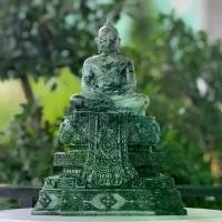 ราคา พระพุทธรูป พระบูชา แกะสลัก รูปทรง พระแก้วมรกต หยกพม่า หน้าตัก 5 นิ้ว พร้อมฐาน พระแก้ว สูงรวมฐาน 13 นิ้ว นํ้าหนัก 10 กิโลกรัม รูปปั้น (1730631862516353693)