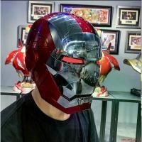 ราคา ปัจจุบัน ของแท้**หมวกไอรอนแมน Iron Man Mk5 Spot AutoKing 1/1 Helmet Chinese and English Voice Control Wearable (1731912975313176690)