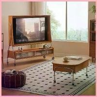 ราคา truexamvbnrtytrue53 แบบพกพา สไตล์อเมริกันออกแบบวินเทจความรู้สึกทีวีตู้เก็บตู้เก็บของห้องนั่งเล่นบ้านรอยขนาดเล็กเคลื่อนย้ายได้ (1730751580305852744)