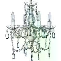 ราคา สียิปซี โคมระย้าฟลัชเมาท์คริสตัลสีขาวอ่อน 4 สีดั้งเดิม H17.5" xW15" กรอบโลหะสีขาวพร้อมก้านแก้วใสและคริสตัลและลูกปัดอะครีลิคใสที่เปล่งประกายราวกับแก้ว (1729710485210893089)