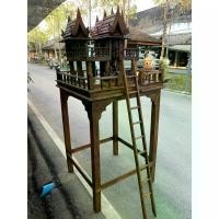 ราคา จัดส่งในกรุงเทพฯ (ตรงปก) ศาลตายาย บ้านไม้ทรงไทย ขนาด สูง162 x กว้าง73 x ลึก73ซม.บ้านกาแล ศาลพระภูมิไม้ Spirit House ล้านนา บ้านไม้ฉลุ ไม้สัก บ้านถวายไม้เชียงใหม่ (1731460097942521133)