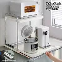 ราคา ชั้นวางไมโครเวฟ, การออกแบบแบบดึงออกได้, ชั้นวางในครัว, ยืนฟรี, ชั้นวางเครื่องเทศ, ชั้นวางเครื่องใช้ไฟฟ้า, 2 ชั้น, ชั้นวางเตาอบ (1731459067236025480)