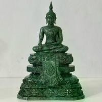 ราคา พระพุทธรูป พระแกะสลัก ปางมารวิชัย รูปทรง สุโขทัย หินเขียวอินเดีย ขนาดหน้าตัก 5 นิ้ว สูงรวมฐาน 13 นิ้ว 3 ชิ้น แยกฐาน (1730596164888332957)