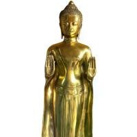 ราคา หลวงพ่อพระบาง ปางห้ามสมุทร วัดธัมมปาโลนุสรณ์ จ.สกลนคร เนื้อโลหะทองเหลือง สีทอง ขนาดความสูง 21.5 นิ้ว ความกว้างฐาน 5 นิ้ว น้ำหนักประมาณเกือบ5กก. งานสวยๆมาก (1730876284117747741)