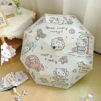 ราคา ร่ม Hello Kitty, พับและพับ, สำหรับผู้หญิง, ดีไซน์แบบใช้คู่, ร่มกันแดดน่ารัก, ป้องกันแสงแดดและป้องกันรังสียูวี, ใหม่ในปี 2024 (1730601506173258617)