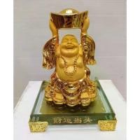 ราคา พระสังกัจจายน์ ชูก้อนทอง เทพแห่งความสุข ความเจริญ งานเรซิ่นพ่นทรายทอง สูง 5นิ้ว (1731448486461342808)