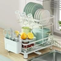 ราคา ชั้นวางจาน, ชั้นวางจานทำครัว, ชั้นวางจานในครัว, ชั้นเก็บของบนโต๊ะอาหาร 2 ชั้น, 1 ชิ้น (1731274802425660552)