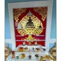 ราคา หิ้งพระ หิ้งพระติดผนัง พระพิฆเนศ ท้าวเวสสุวรรณ หิ้งไอ้ไข่ ต้นโพเรียกทรัพย์ หิ้งพระราหู ชั้นวางพระ หิ้งคอนโด H33 (1730302140172306730)