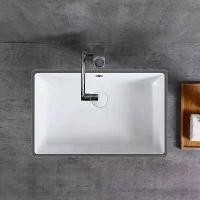 ราคา Vsots พัดลม Tesa 1806 อ่างล้างหน้าแบบหยดแบน อ่างล้างหน้าเซรามิกขนาด 18 นิ้ว อ่างล้างหน้าทรงสี่เหลี่ยม อ่างล้างหน้าระหว่างแพลตฟอร์ม (1729682350099630881)