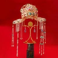 ราคา เครื่องประดับผมเจ้าสาว, มงกุฎฟีนิกซ์, สไตล์จีนใหม่, มงกุฎผม Hanfu งานแต่งงาน, เครื่องแต่งกายมังกรและฟีนิกซ์, เครื่องประดับผมเจ้าสาว Xiuhe, ขายส่ง (1731937466890619623)