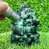 ราคา พระพิฆเนศ มีพระเศียรเป็นช้าง มีพระกรรณกว้างใหญ่ มีงวงยาว หินห-ย-ก แกะสลัก งานแฮนด์เมด ขนาดหน้ากว้าง 3.5 นิ้ว (1729619388856109629)