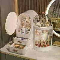 ราคา กล่องเก็บของในห้องน้ำ LED อัจฉริยะ ดีไซน์เรียบง่าย ความจุมาก พร้อมกระจก กล่องเครื่องสำอาง เหมาะสำหรับจัดระเบียบแต่งหน้า โต๊ะเครื่องแป้ง และโต๊ะเครื่องแป้ง กล่องเก็บของ COD มาใหม่ (1731118315133307883)