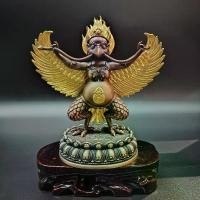 ราคา รูปปั้นปีกทองแดงสีแดงพร้อมทองคำสีกระทำโดย Dapeng ดีไซน์เทพเจ้า Dapeng Bird Guardian เหมาะสำหรับตกแต่งเดสก์ท็อปที่บ้าน รูปปั้นปีกทอง Dapeng สามารถพกพาในรถยนต์ได้สูง 15 ซม. (1731714485443069984)