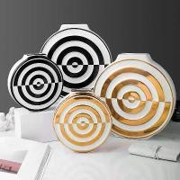 ราคา แจกันเซรามิกสีทองทาสีนอร์ดิก งานฝีมือศิลปะสำหรับร้านอาหาร โรงแรม ห้องนั่งเล่น การจัดดอกไม้ (1729597545731229982)