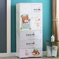 ราคา ประณีต ตู้เสื้อผ้าเด็ก วัสดุพลาสติก 2 ประตู ดีไซน์การ์ตูน ตู้เก็บของพร้อมกล่องลิ้นชัก เหมาะสำหรับตู้เสื้อผ้า [ตู้เสื้อผ้า] (1731846468213115566)