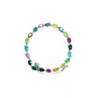 ราคา สร้อยข้อมือทัวร์มาลีน, ZECAA, เงินแท้ 925, สำหรับผู้หญิง, หินทัวร์มาลีนธรรมชาติ, ขนาด 4x6mm, เครื่องประดับหรูหรา, เครื่องประดับ (1731850085141220161)