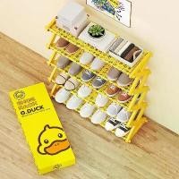 ราคา ชั้นวางรองเท้าชั้น เป็ด หลายชั้น สีเหลือง เรียบง่าย กันฝุ่น กันน้ำ ที่เก็บรองเท้า ประกอบง่าย ชั้นวางรองเท้า4ชั้น5ชั้น (1729541886806297374)