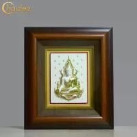 ราคา กรอบรูปพระพุทธชินราช ชิ้นงานหล่อนูนต่ำ (สีขาว-ปิดทอง) ขนาด 16X18 นิ้ว กรอบกระจกไม้ขัดมัน (1732054441164442584)