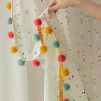 ราคา ผ้าม่านผ้าฝ้ายลินินย้อนยุค สีสันสดใส สไตล์ครีม เส้นด้ายลูกกวาดสีรุ้ง เหมาะสำหรับห้องนอน ห้องนั่งเล่น ห้องเด็ก ม่านหน้าต่าง 2024 มาใหม่ (1731074351833909722)