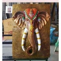 ราคา COD D071 ภาพติดผนังปูนปั้น หัวช้าง ภาพปูนปั้นหัวช้าง นำโชค เสริมโชคลาภ การงาน การเงิน มั่งมี ศรีสุข เสริมฮวงจุ้ย (1731839622244633494)