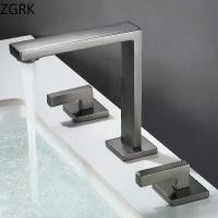 ราคา ก๊อกอ่างล้างหน้า 3 หลุม, วัสดุทองเหลือง, สีเทายาง, ก๊อกห้องน้ำ, น้ำเย็นและน้ำร้อน, ก๊อกผสมสีดำ, 3 ชิ้น, เหมาะสำหรับอ่างอาบน้ำ, Torneiras de Cóleo, [COD] (1731169036260248555)