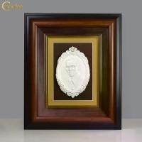 ราคา กรอปรูป ร9 ชิ้นงานหล่อนูนต่ำ ขนาด 15x19 นิ้ว กรอบกระจกไม้ขัดมัน (1731050326374386648)