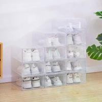 ราคา กล่องใส่รองเท้าพลาสติกใส ชุด 6 ชิ้น กล่องลิ้นชักหนา กล่องรองเท้า พลาสติก วางซ้อนกันได้ กล่องจัดระเบียบรองเท้า กล่องรองเท้า (1732303254226634888)
