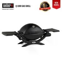 ราคา Phairat Kuengchabok COD เตาแก๊สปิ้งย่าง WEBER BBQ Outdoor Gas Grill - Q1200 สีดำ High Lid (1731370061766690564)