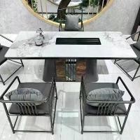 ราคา โต๊ะน้ำชาอัตโนมัติท็อปหินอ่อน สีขาวเนล พร้อม เก้าอี้ 5ตัว (เจ้าของ 1 + เก้าอี้คู่ 4) กาต้มน้ําอัตโนมัติ + ถ้วยชาชุด (1730806527909202308)