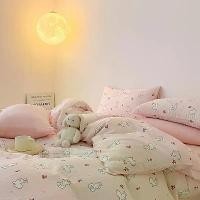 ราคา ชุดผ้าปูที่นอน 4 IN 1 ผ้าคอตตอน 100% ชุดเครื่องนอน ผ้าคอตตอนทรูเรท 2 ชั้น ชุดผ้านวมลายการ์ตูน สำหรับเด็ก ชุดผ้าปูที่นอน พิมพ์ลายหมีน่ารัก (1730816608296077496)