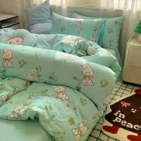 ราคา ชุดเครื่องนอนลายการ์ตูนน่ารัก ชุดสี่ชิ้น ผ้าปูที่นอน และผ้านวม ไม่ใช่ผ้าฝ้าย 2024 ชุดเครื่องนอนในหอพักสามชิ้น เหมาะสำหรับใช้ในห้องนอน (1730724555554589690)