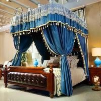 ราคา หลังคากันสาด เตียง สไตล์ยุโรป ม่านข้างเตียงเจ้าหญิง ฉากกั้นห้อง มุ้งกันยุง ใช้คู่ ดีไซน์ผู้หญิง เหมาะสำหรับพื้นบ้าน ผ้าหลังคากันฝุ่น (1732298838206745223)