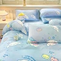 ราคา ชุดผ้าปูที่นอน ดีไซน์ Cinnamoroll มาใหม่ ประกอบด้วย ชุดปลอกผ้านวม 4 ชิ้น/ 3 ชิ้น ชุดเครื่องนอนเด็ก Sanrio Kuromi เหมาะสำหรับเตียง 5 ฟุต/6 ฟุต (1730689701177952440)