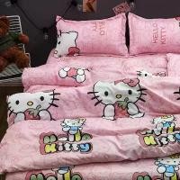 ราคา ชุดเครื่องนอน Hello Kitty, 4 in 1, ชุดเครื่องนอนแฟชั่น, ปลอกผ้านวม, สไตล์การ์ตูน, ดีไซน์สาวสีชมพูญี่ปุ่น, เหมาะสำหรับเตียงในหอพัก, ปลอกผ้านวม, ชุดเครื่องนอนลายการ์ตูนน่ารัก (1730765667839936856)