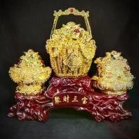ราคา Phairin Khropkhronguaong แนะนำวันนี้ กระเช้าเงินทอง ขนเงินขนทองรับทรัพย์ ของขวัญปีใหม่ ของมงคลแต่งบ้าน (1731224499748635743)