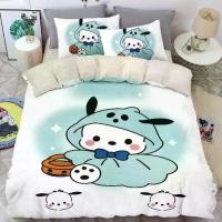ราคา ชุดเครื่องนอน Sanrio Pochacco, ชุด 3in1, รวมผ้าปูที่นอน ปลอกหมอน และปลอกหมอน, เหมาะสำหรับห้องนอน, ซักได้, เหมาะสำหรับหอพักและของตกแต่งบ้าน (1730689685063305560)