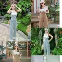 ราคา จั้มหมียีนส์ขายาวแต่งลูกไม้ช่วงไหล่ (1730853805392431634)