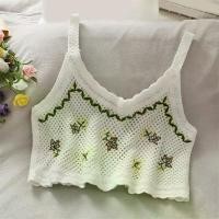 ราคา เสื้อกั๊กสตรีสไตล์ชาติพันธุ์โบฮีเมียนคอเชือกแขวนคอเปลือย, ดีไซน์กลวงออก, ปัก, [ใหม่ KTHE] (1731430478408943114)