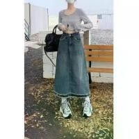 ราคา กระโปรงยีนส์เอวสูง พลัสไซส์ สำหรับผู้หญิง สไตล์ฤดูใบไม้ผลิและฤดูใบไม้ร่วง 2025 สาวอวบ ทรงสลิมฟิต ดีไซน์สวย กระโปรงทรงเอ ซ่อนพุง (1731382378446357982)