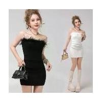 ราคา ชุดเดรสไหล่เดียวสำหรับผู้หญิง มินิเดรสฤดูร้อน กระโปรงสะโพกสลิมสีดำเซ็กซี่ (1731816109760350428)