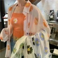 ราคา เสื้อผ้ากันแดดชีฟอง, สำหรับผู้หญิง, แขนยาว, สไตล์เกาหลี, ทรงหลวม, ความยาวปานกลาง, เดซี่น้อย, เสื้อกันแดด, เสื้อคลุมระบายอากาศ, เสื้อโค้ทบาง, เหมาะสำหรับฤดูร้อน, [COD] (1731346070693971060)