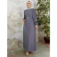 ราคา เดรสจีบ สไตล์มุสลิม เรียบหรู ดีไซน์ตะวันออกกลาง เดรสยาว มาพร้อมเข็มขัดและผ้าคลุมศีรษะ ไม่รวม (1732009863777651022)